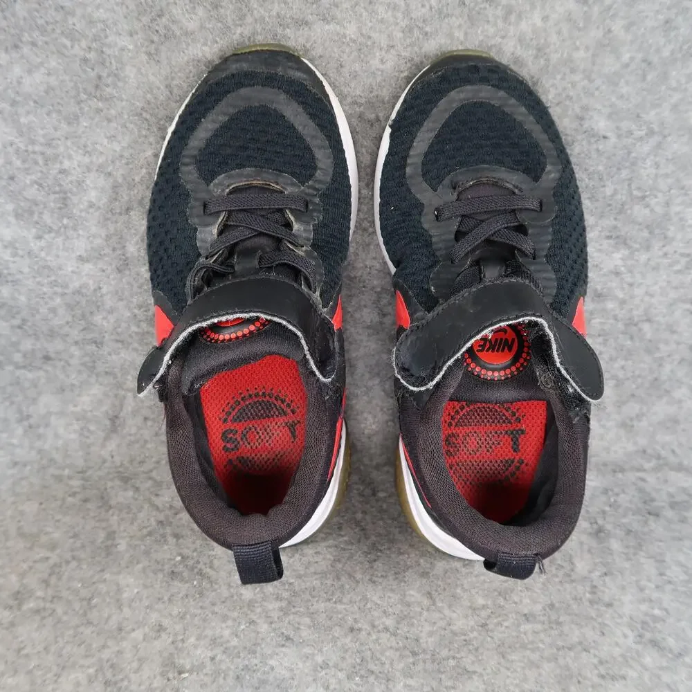 Nike Shoes Kids 10.5C Sneakers Project Pod Bred Athletic Trainer Black Red Youth
